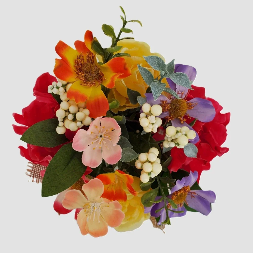 Sonoma Goods For Life Summer Garden Artificial Floral‎ Bouquet Burlap 11SNDDWB29
